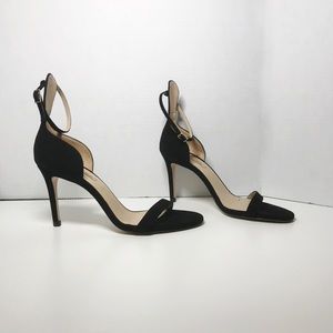 Massimo Dutti black suede heels